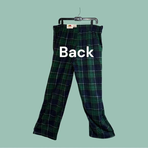 Fruit of the Loom Men’s Plaid Sleepwear Drawstring Pants Size L - Picture 3 of 6